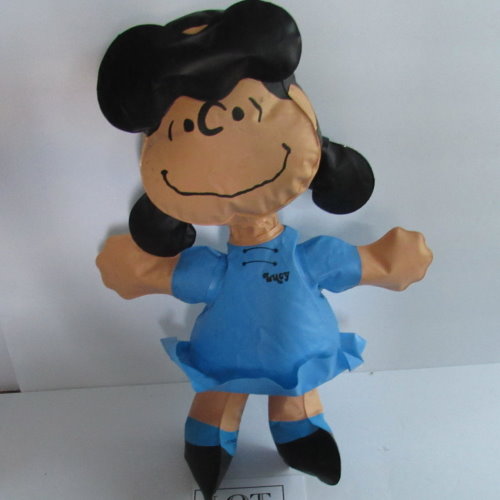 Rare Peanuts Lucy Blow Up Inflatable Doll, 1970s